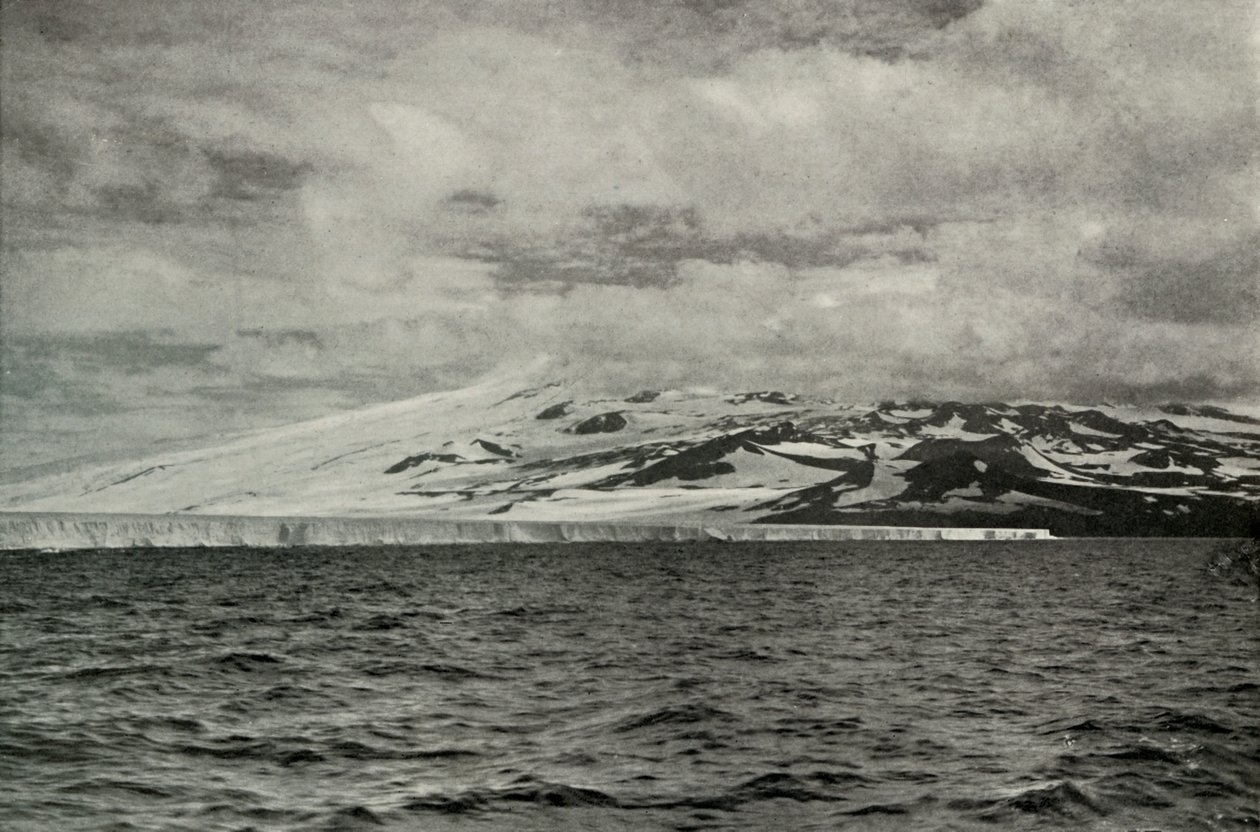 Barriären och Mount Terror, c19101913, 1913 av Herbert Ponting