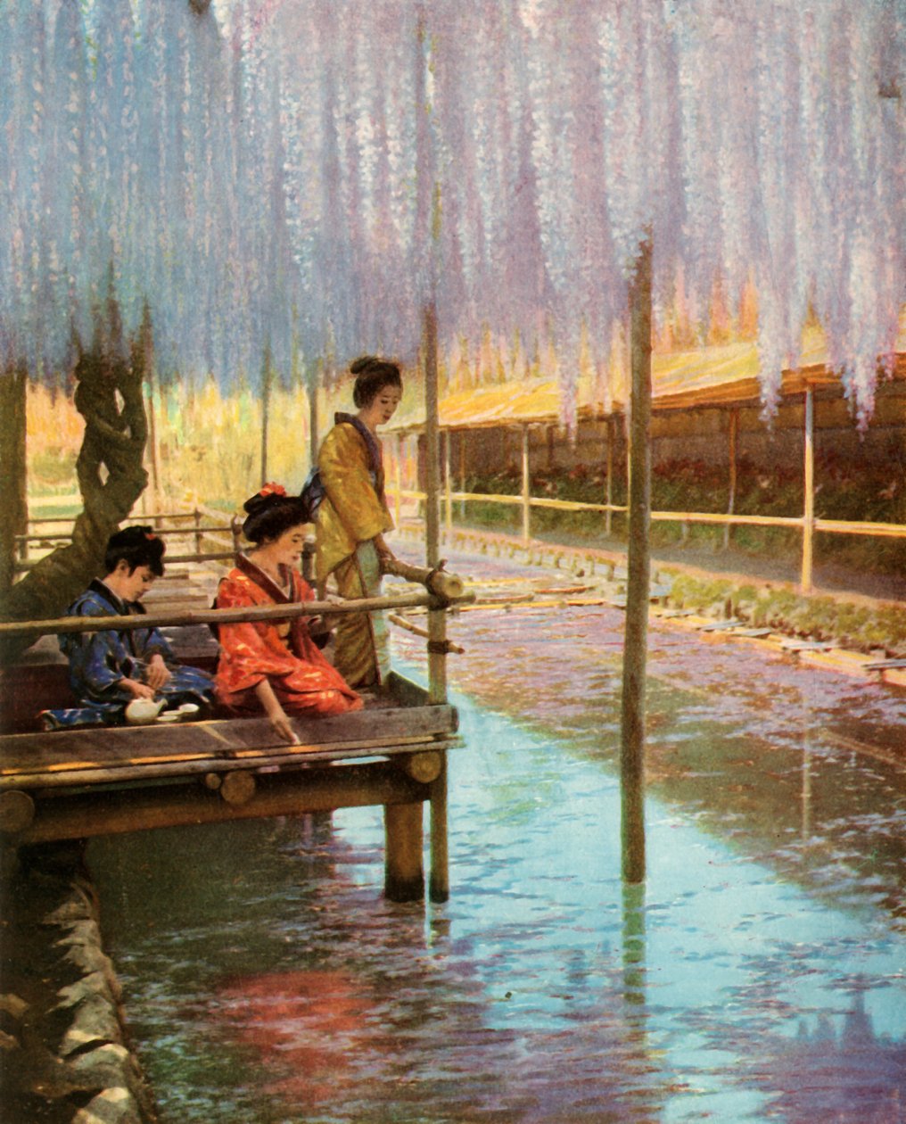 Under de lila Wistarias, 1910. av Herbert Ponting