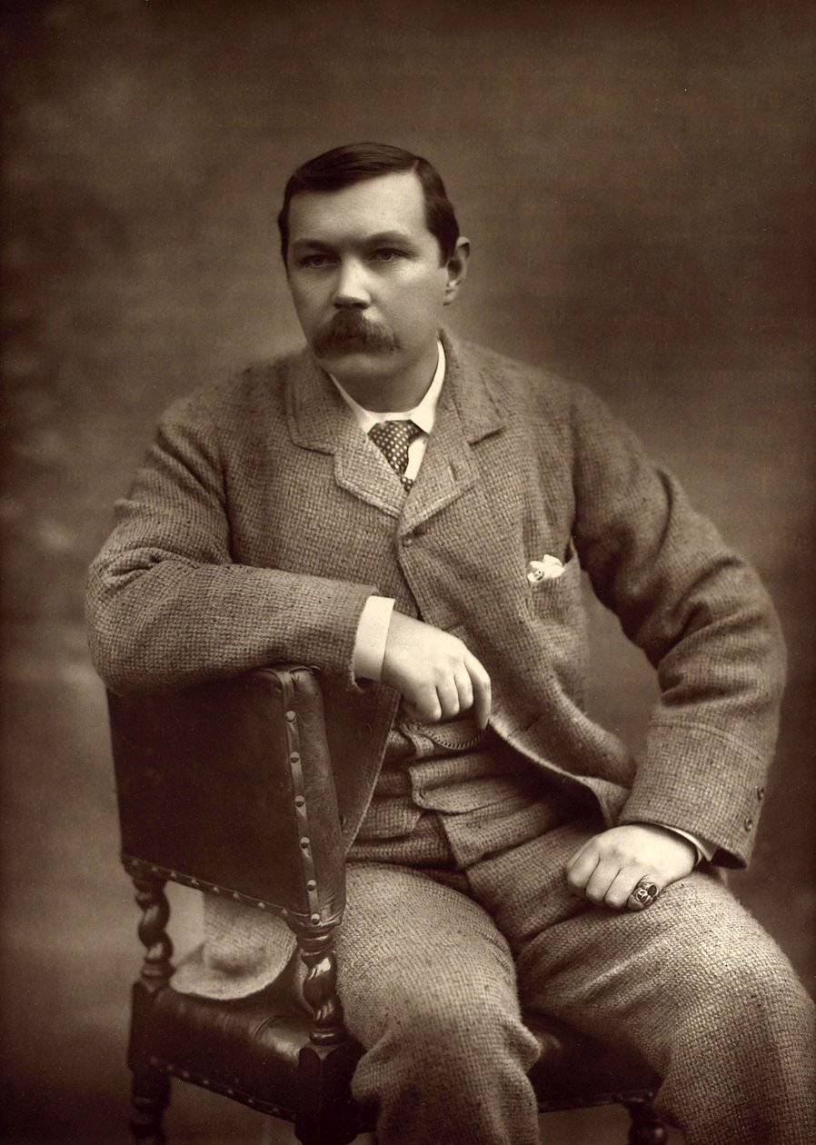 Porträtt av Sir Arthur Conan Doyle 1859-1930, 1893. av Herbert Rose Barraud