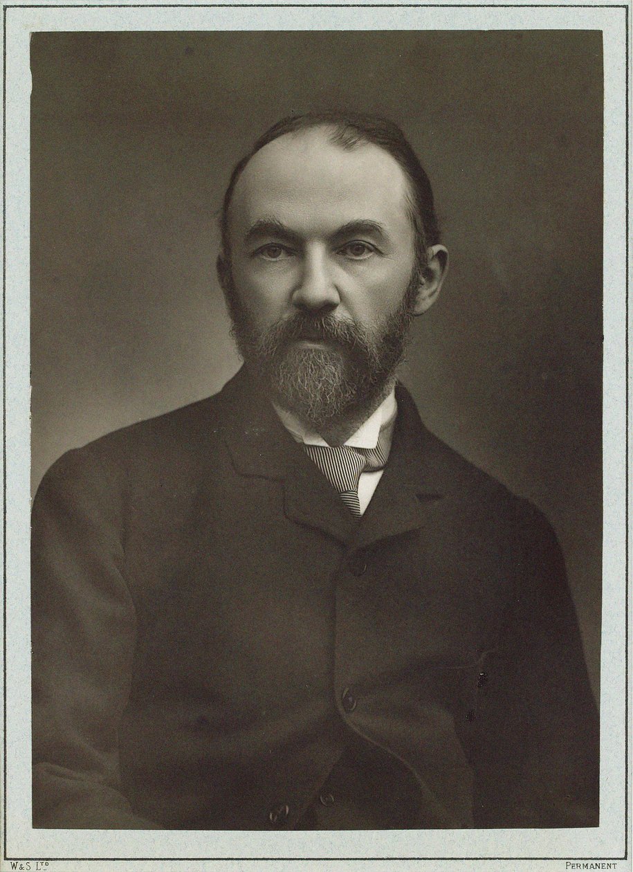 Porträtt av författaren Thomas Hardy 1840-1928. av Herbert Rose Barraud