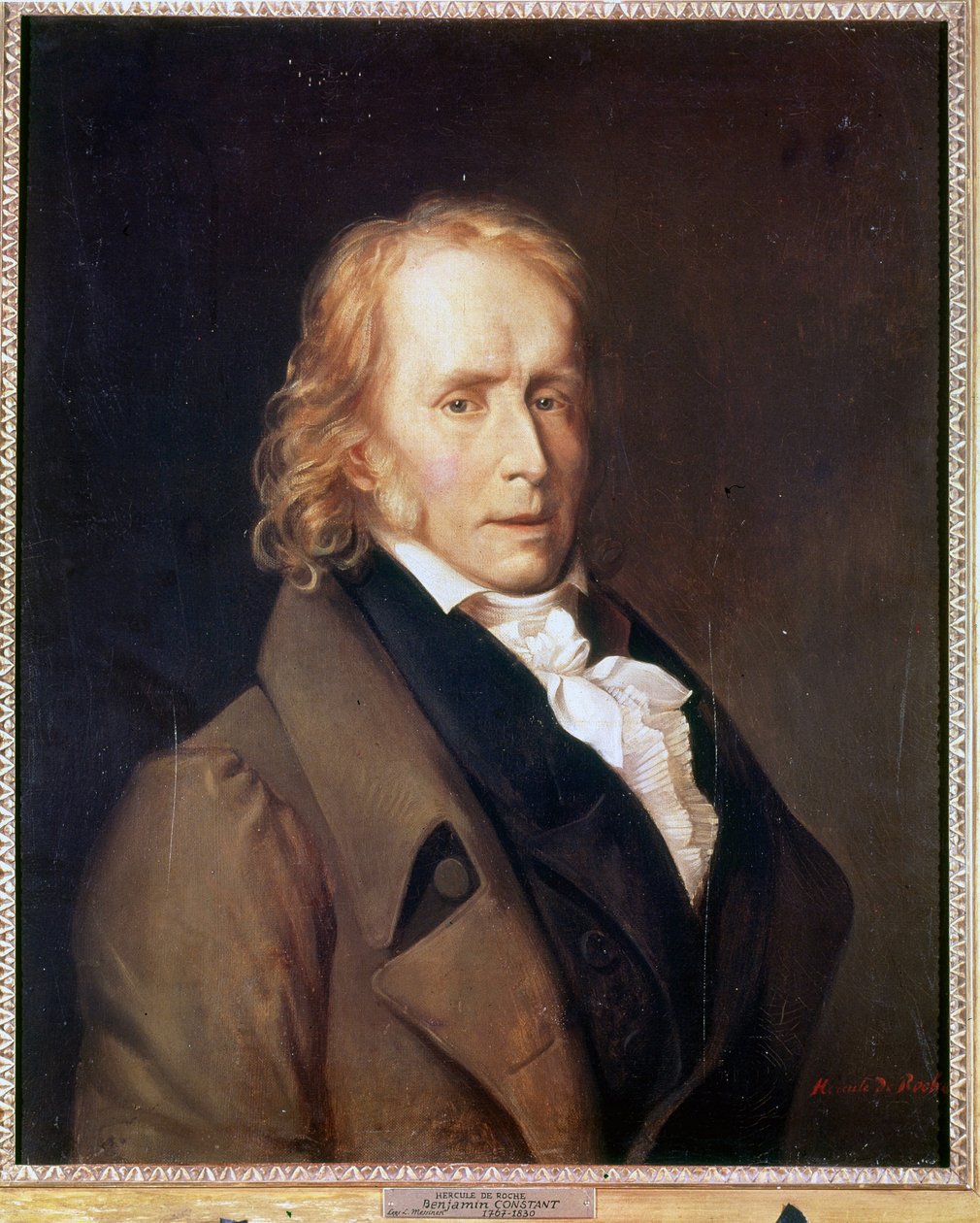 Porträtt av Benjamin Constant (1767 - 1830) av Hercules de Roche. av Hercule de Roches