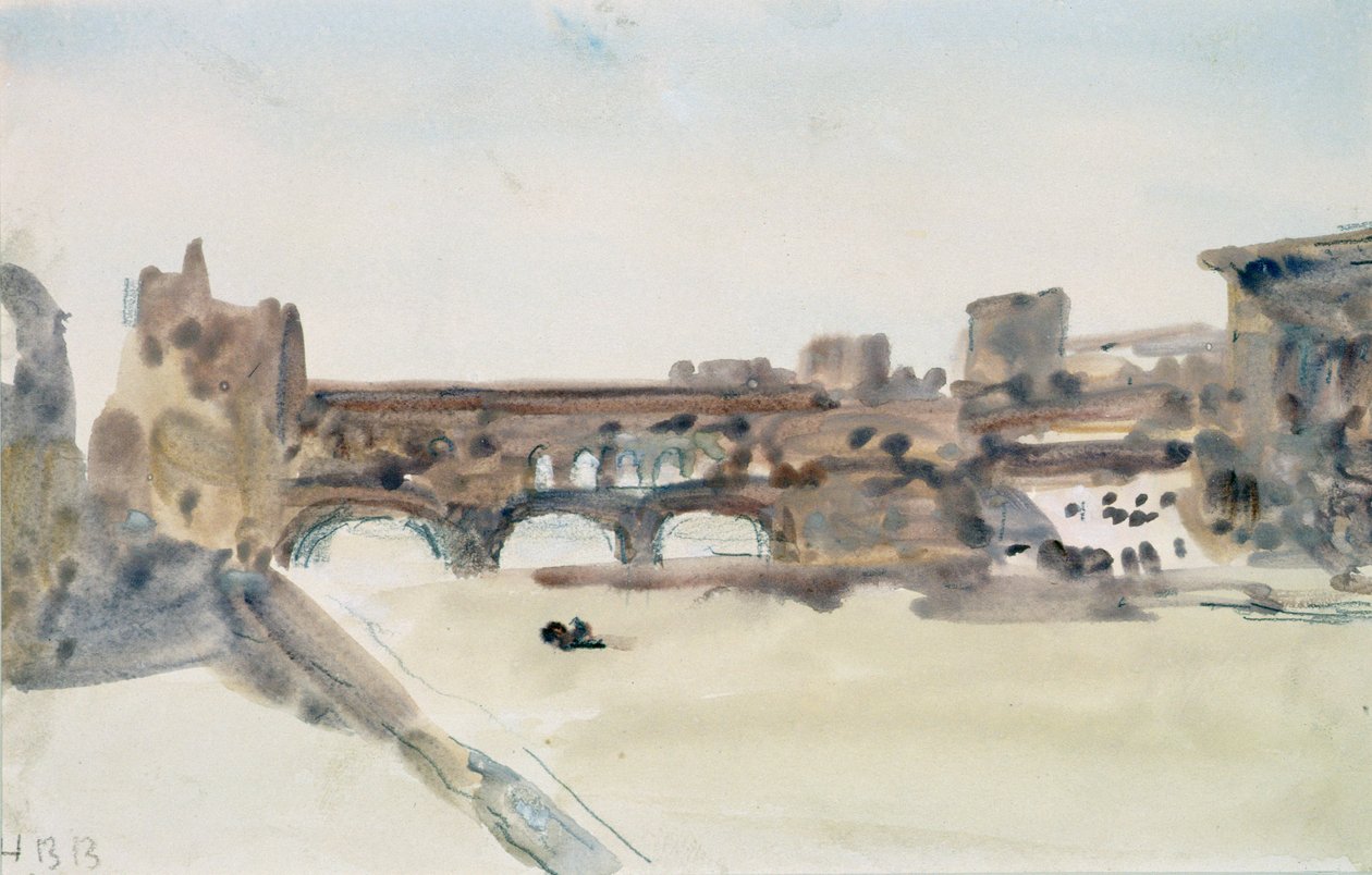 Ponte Vecchio, Florens av Hercules Brabazon Brabazon