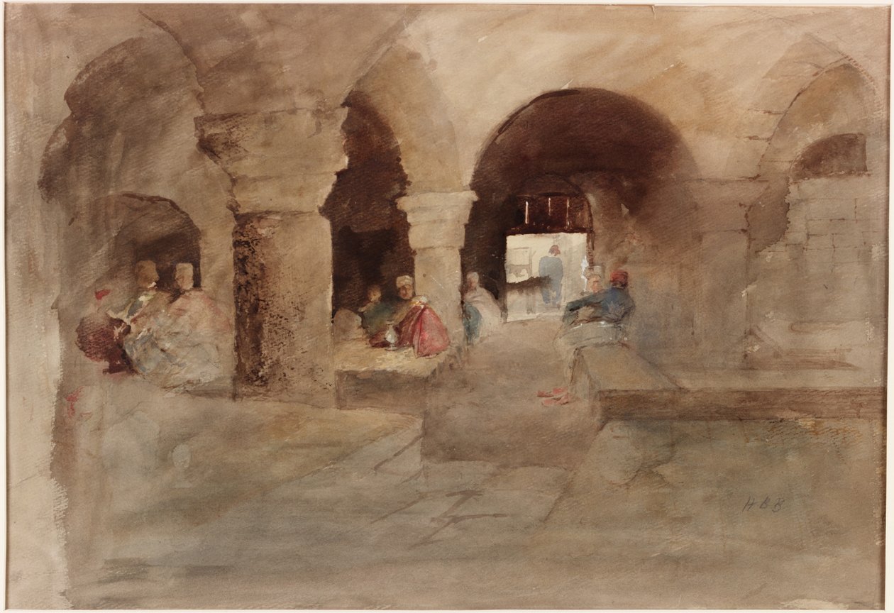 Market Place, Tanger (kroppsfärg) av Hercules Brabazon Brabazon