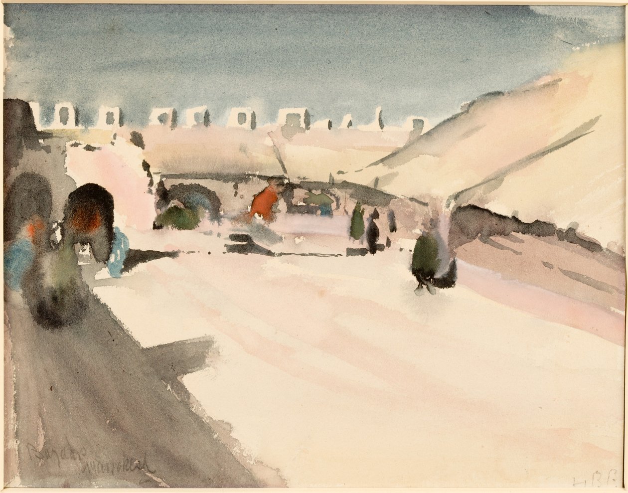 Tanger (pastell och toalett på papper) av Hercules Brabazon Brabazon