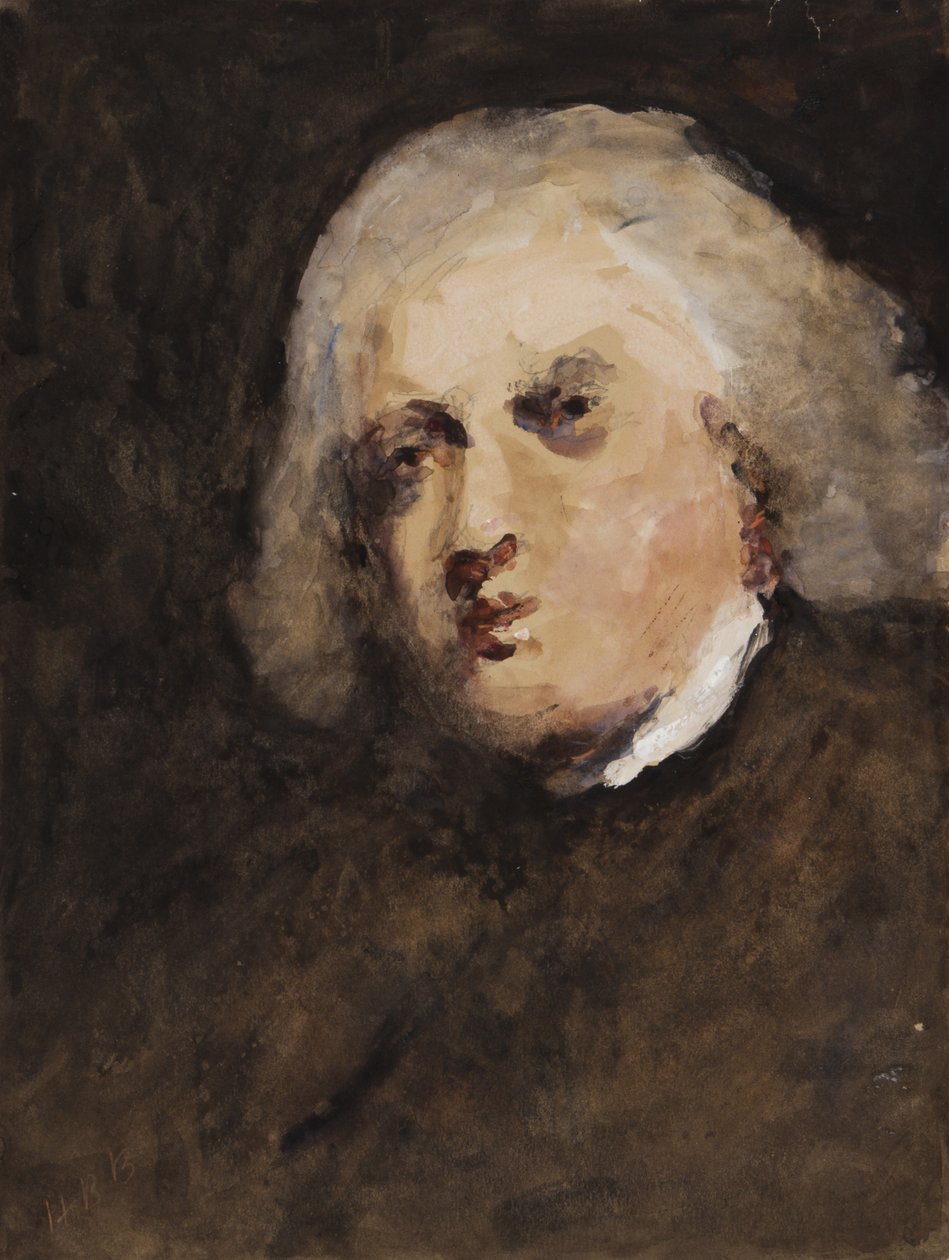 Dr Johnson, efter Reynolds (wc & gouache på papper) av Hercules Brabazon Brabazon