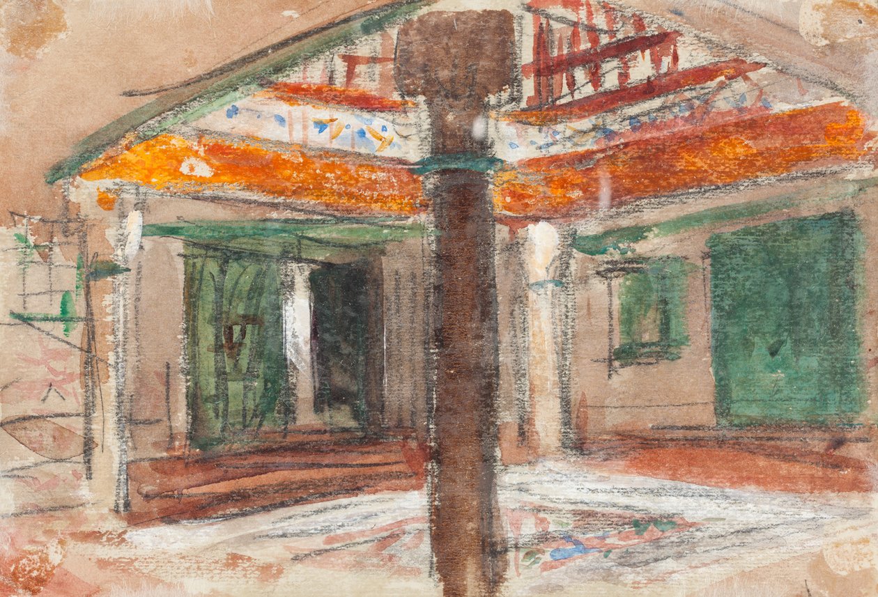 Interiör av ett exotiskt palats, ca. 1867. av Hercules Brabazon Brabazon