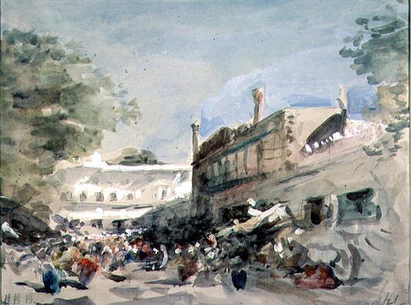 Gatubild i Delhi av Hercules Brabazon Brabazon
