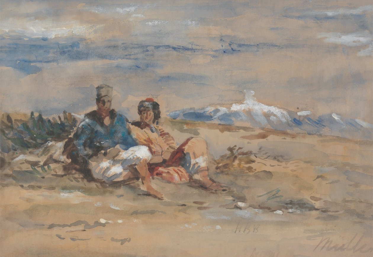 Två figurer av Hercules Brabazon Brabazon