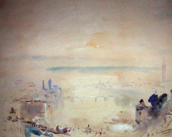 Venedig (akvarell med kroppsfärg på tonat papper) av Hercules Brabazon Brabazon