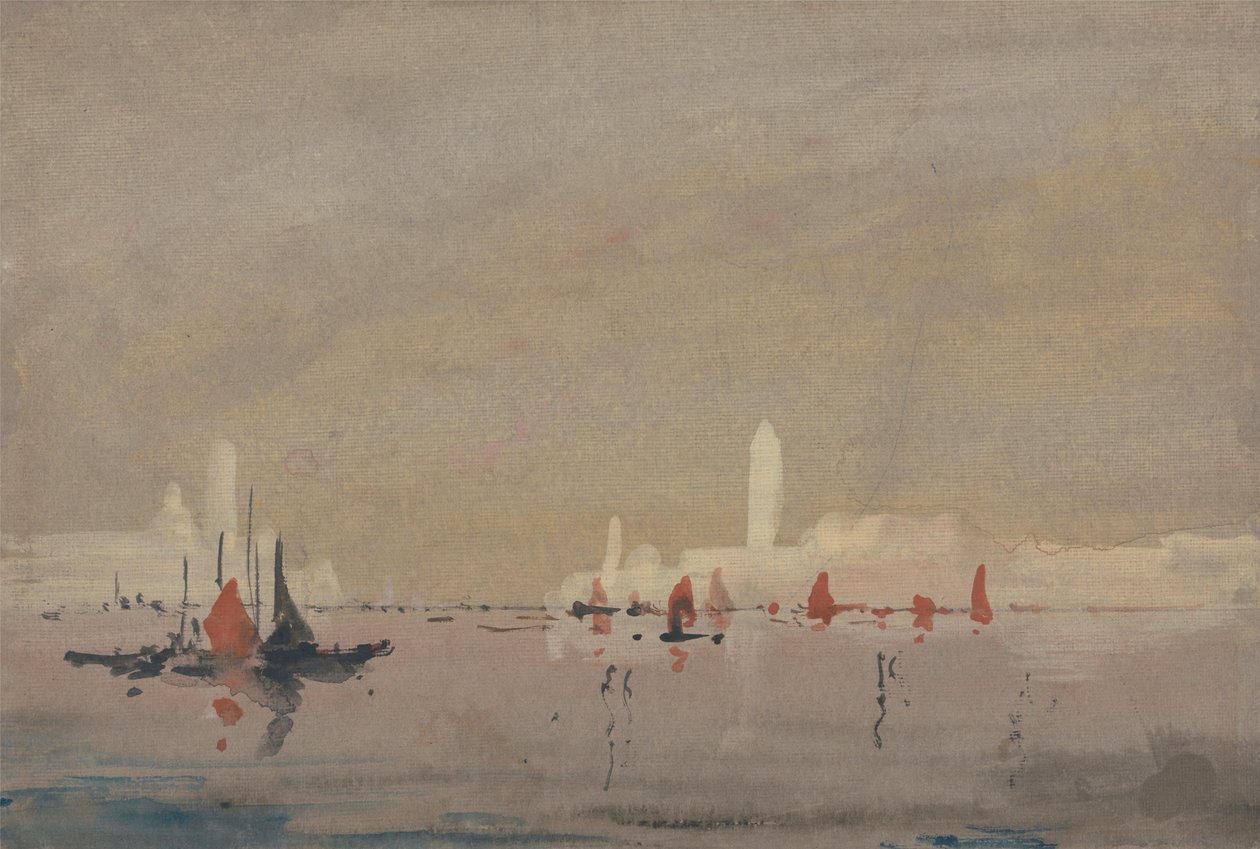 Venedig sett från lagunen av Hercules Brabazon Brabazon