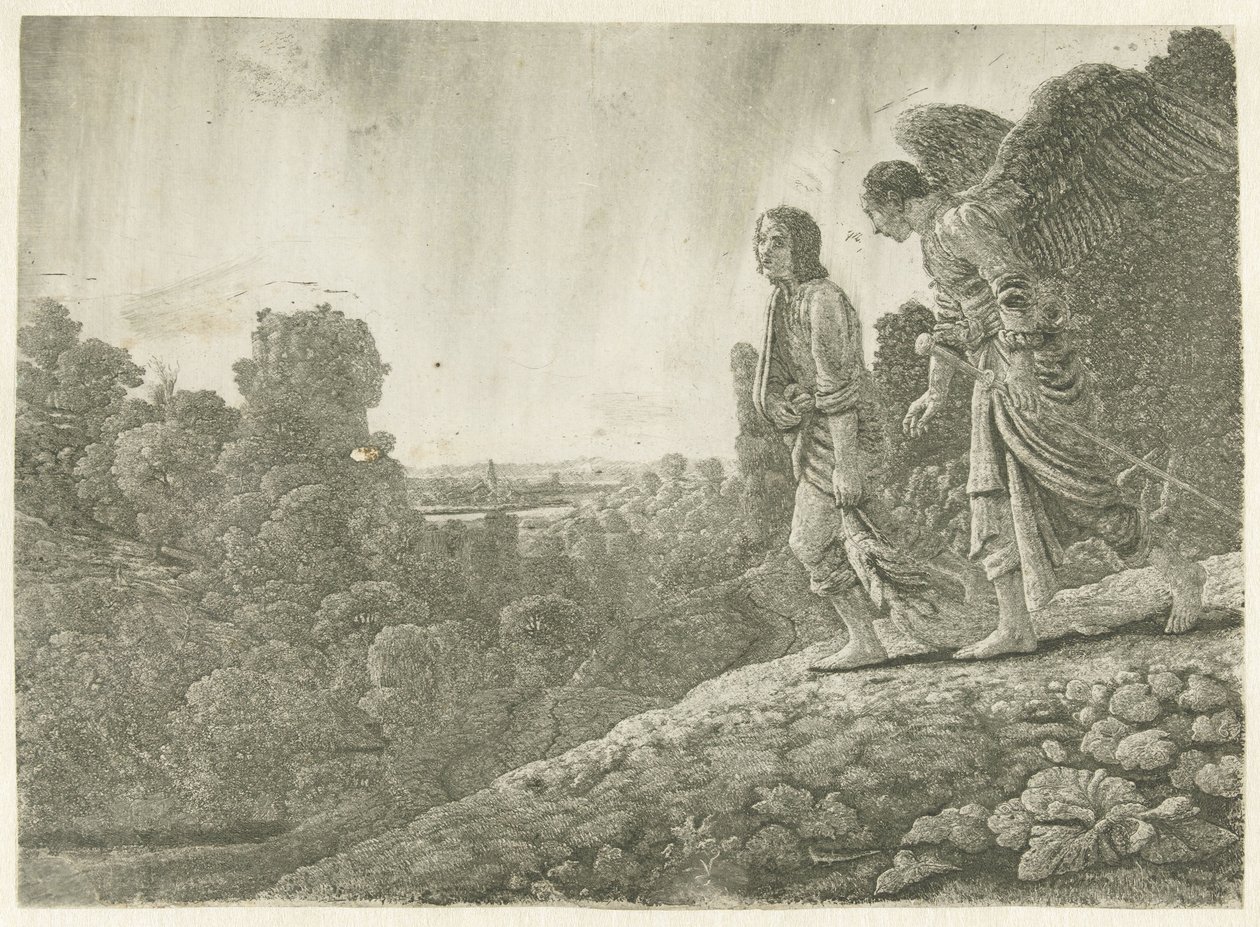 Tobias och ängeln av Hercules Segers