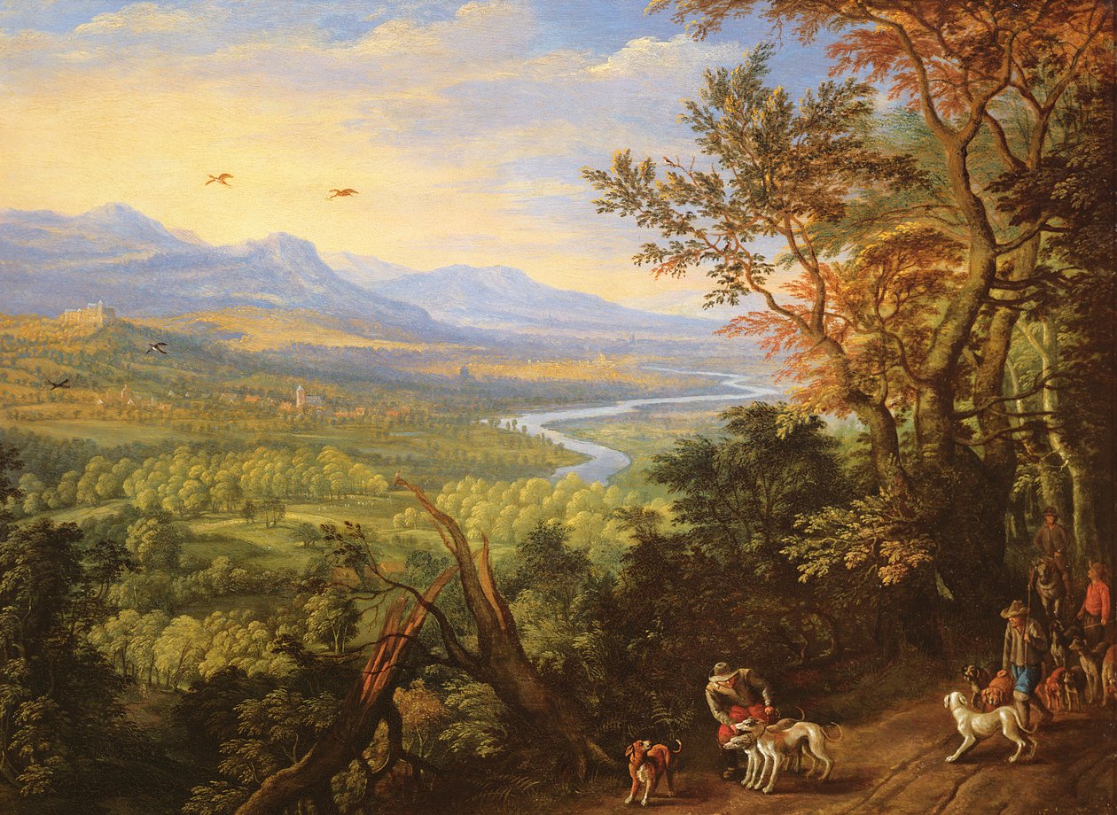 Flodlandskap, 1680-tal av Herman the Younger Saftleven