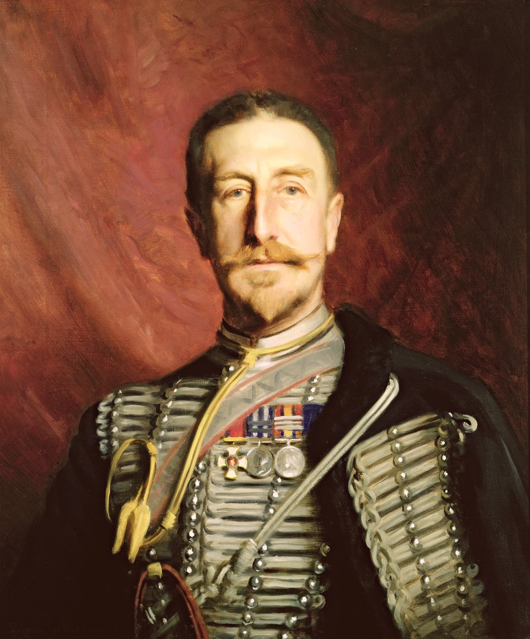 Överste Frederick Richard Thomas Trench-Gascoigne DSO av Herman Gustave Herkomer