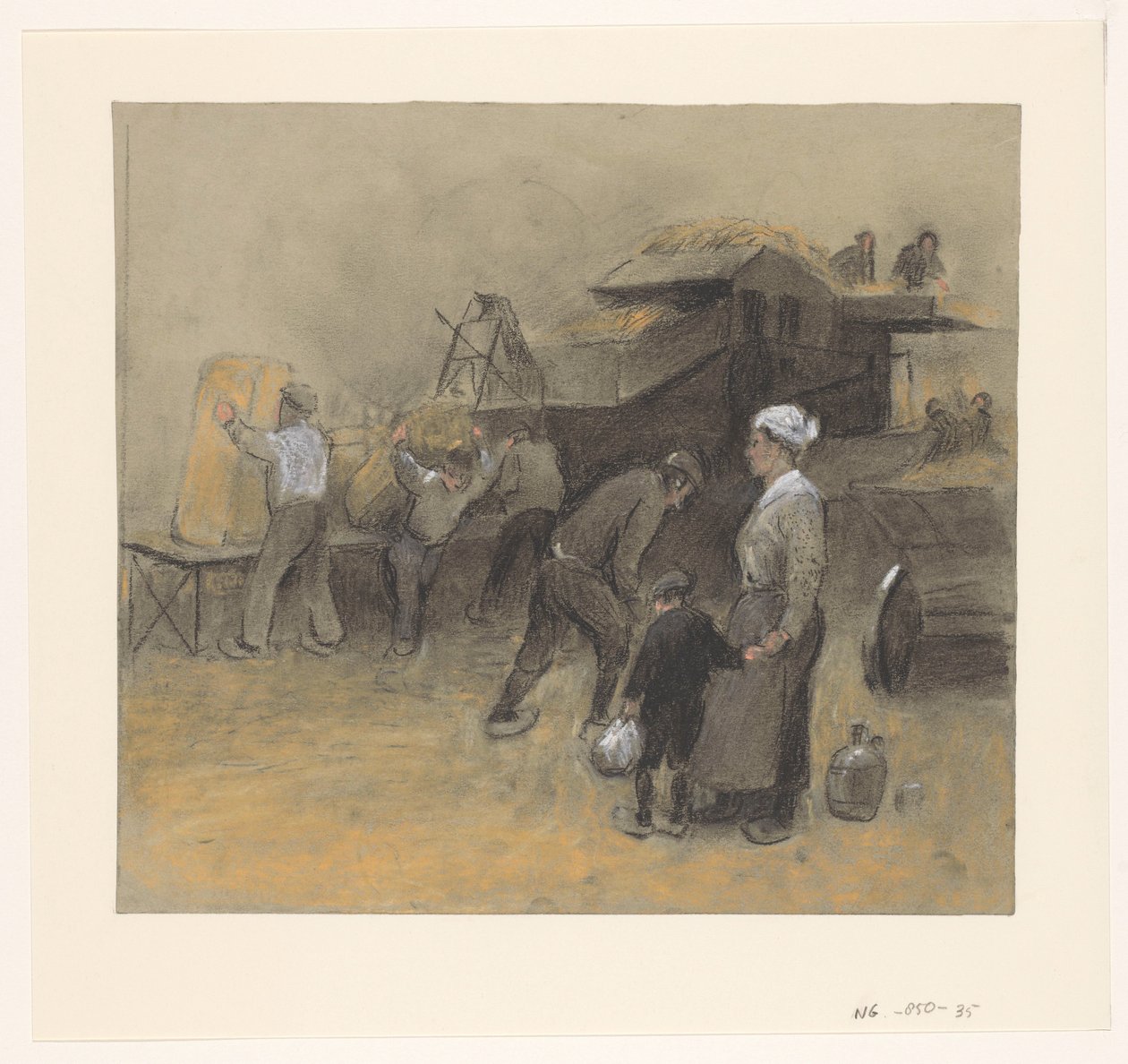 spannmålsskörd av Herman Heijenbrock (possibly)