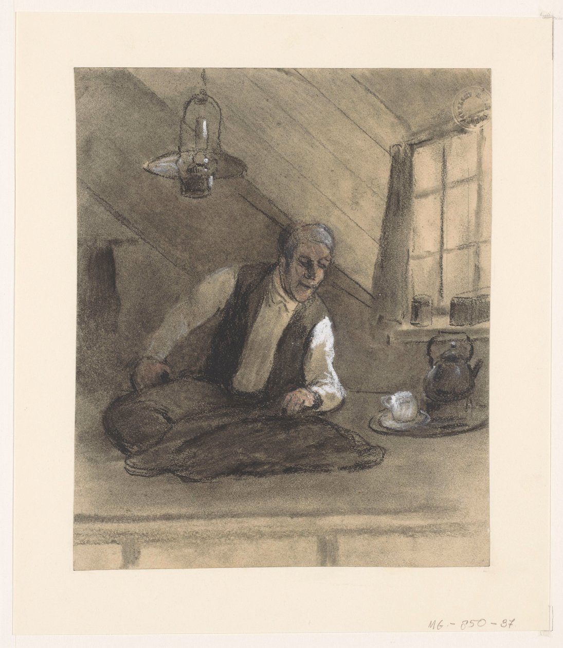 Skräddare på jobbet i ett vindsrum av Herman Heijenbrock (possibly)