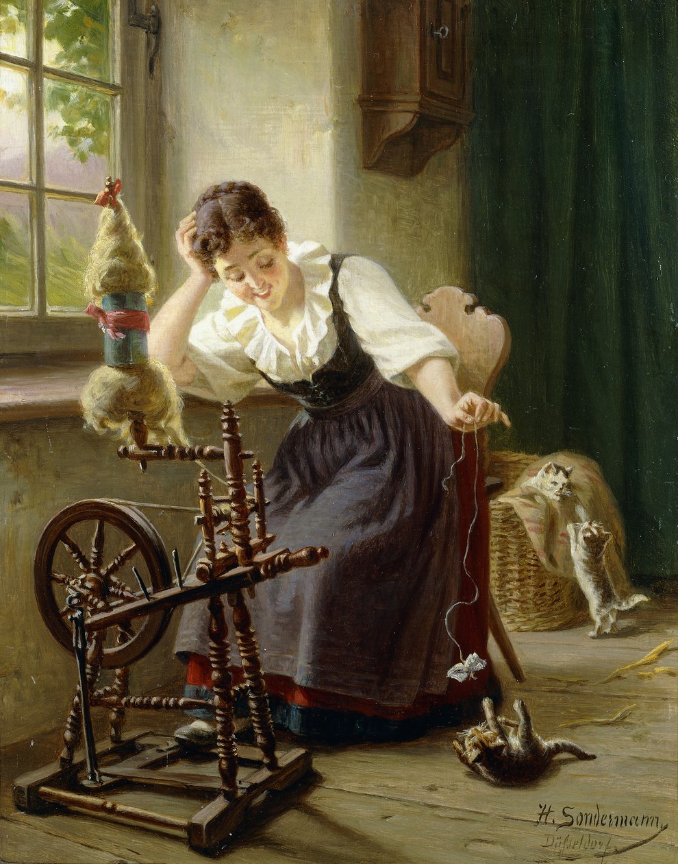 Leker med katten, av Herman Sondermann