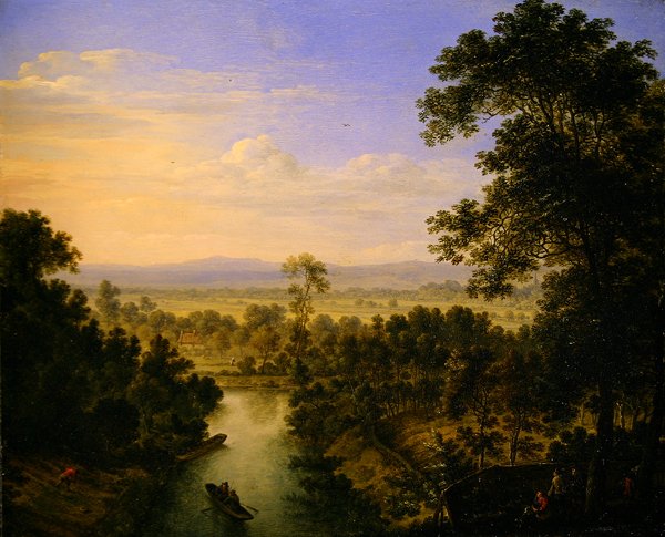 Panoramiskt landskap med en flod av Herman the Younger Saftleven