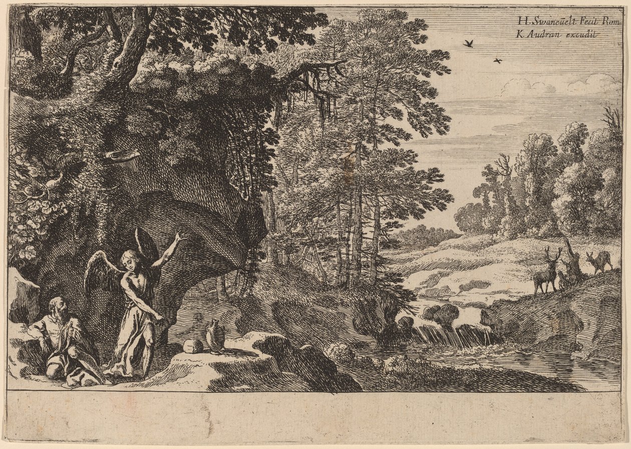 Elia i vildmarken av Herman van Swanevelt