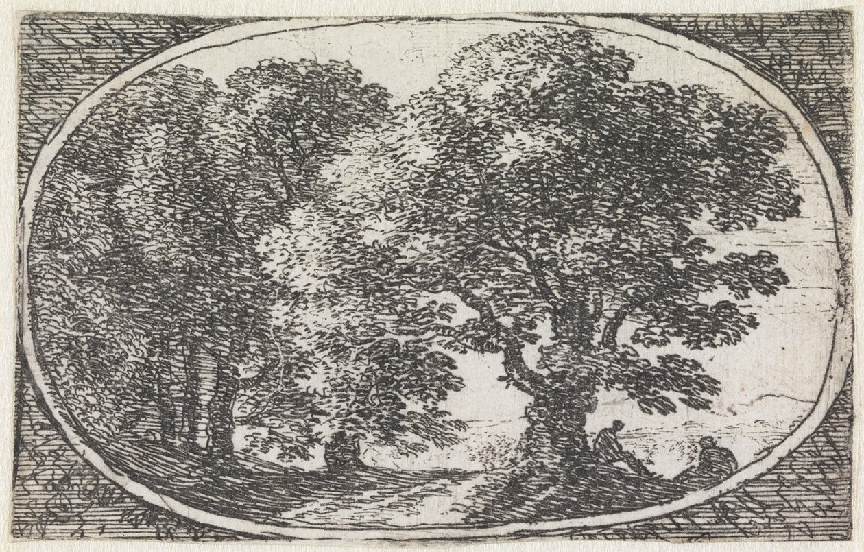 Landskap (nr 10 ur serien: Variae campestrum fantasiae) av Herman van Swanevelt