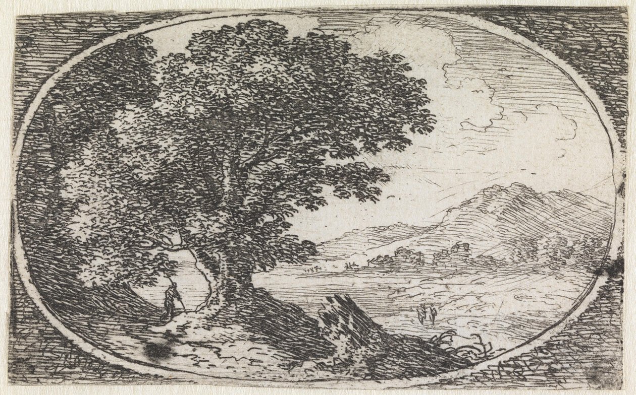 Landskap (nr 13 ur serien: Variae campestrum fantasiae) av Herman van Swanevelt