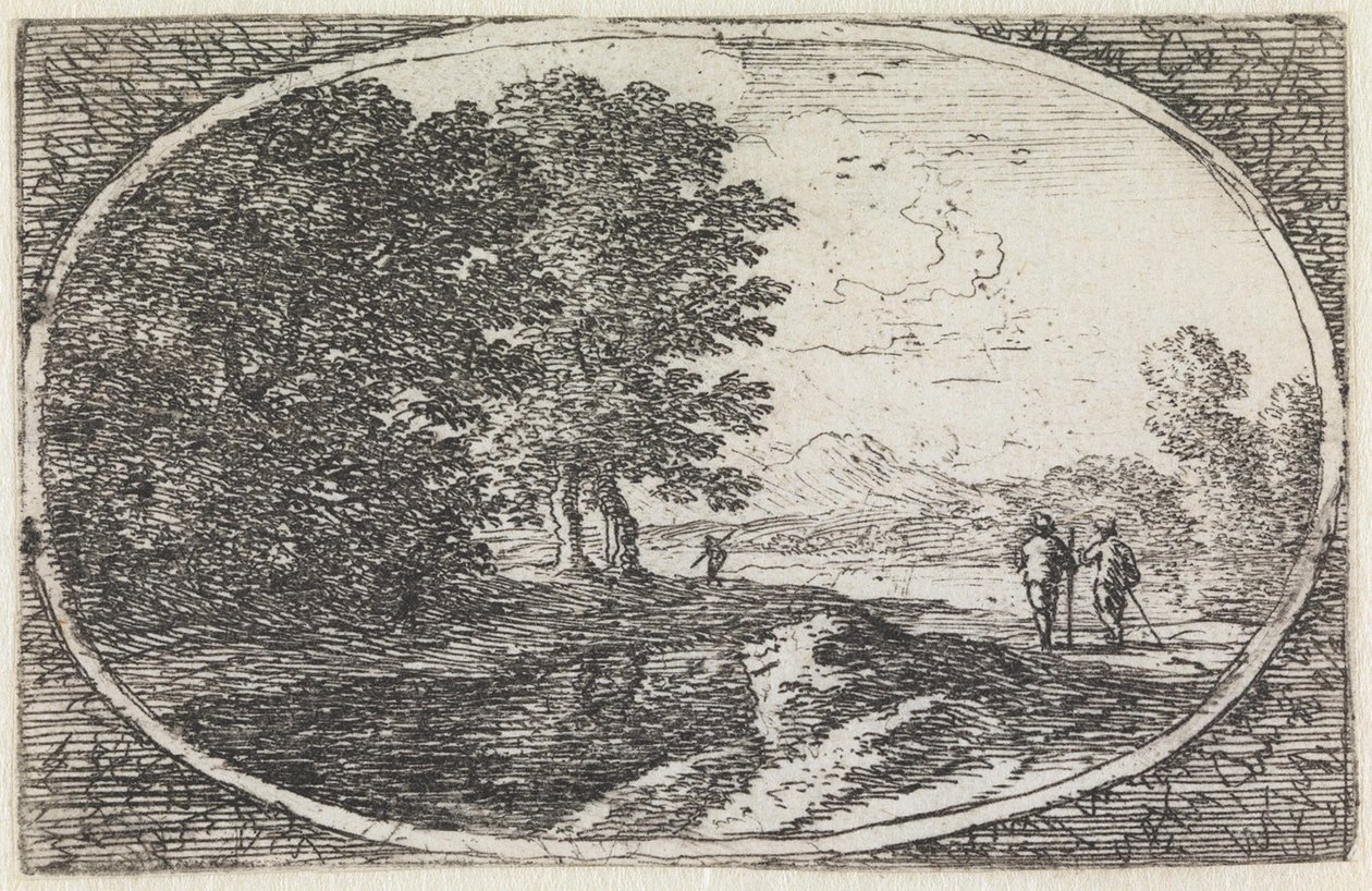 Landskap (nr 20 ur serien: variae campestrum fantasiae) av Herman van Swanevelt