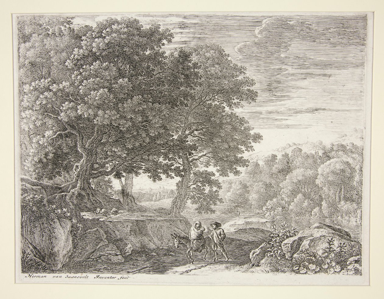 The Little Angels on the Hill, från uppsättningen The Flight into Egypt av Herman van Swanevelt