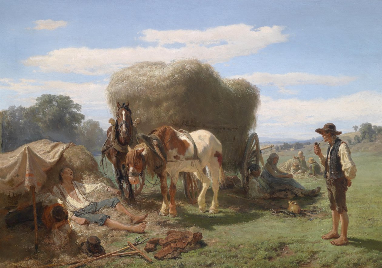 Vila vid skörden av Hermann Kauffmann the Elder