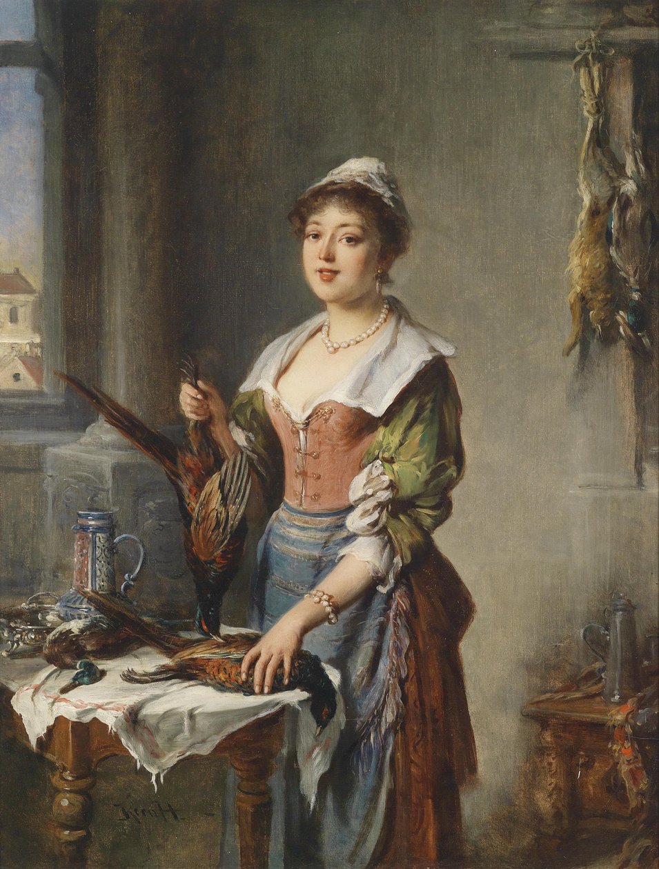 Wildbrethändlerin av Hermann Kern