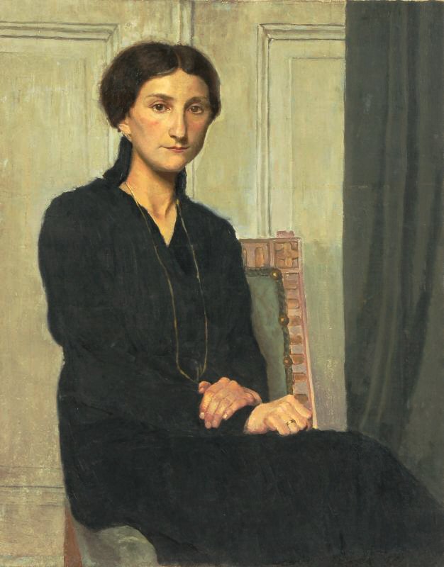  Junge Dame im schwarzen Kleid av Hermann Lange