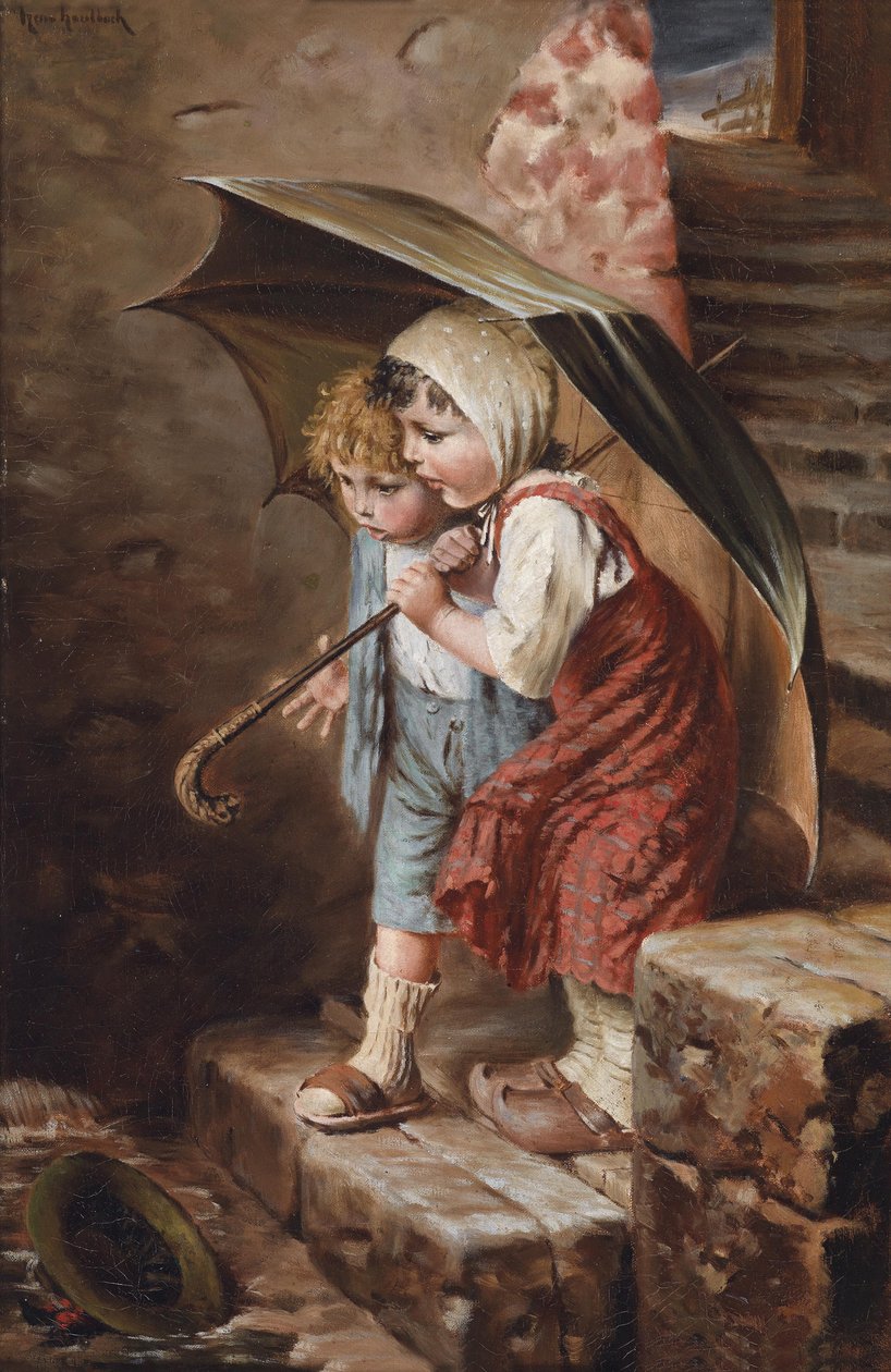 Die Überraschung av Hermann Kaulbach