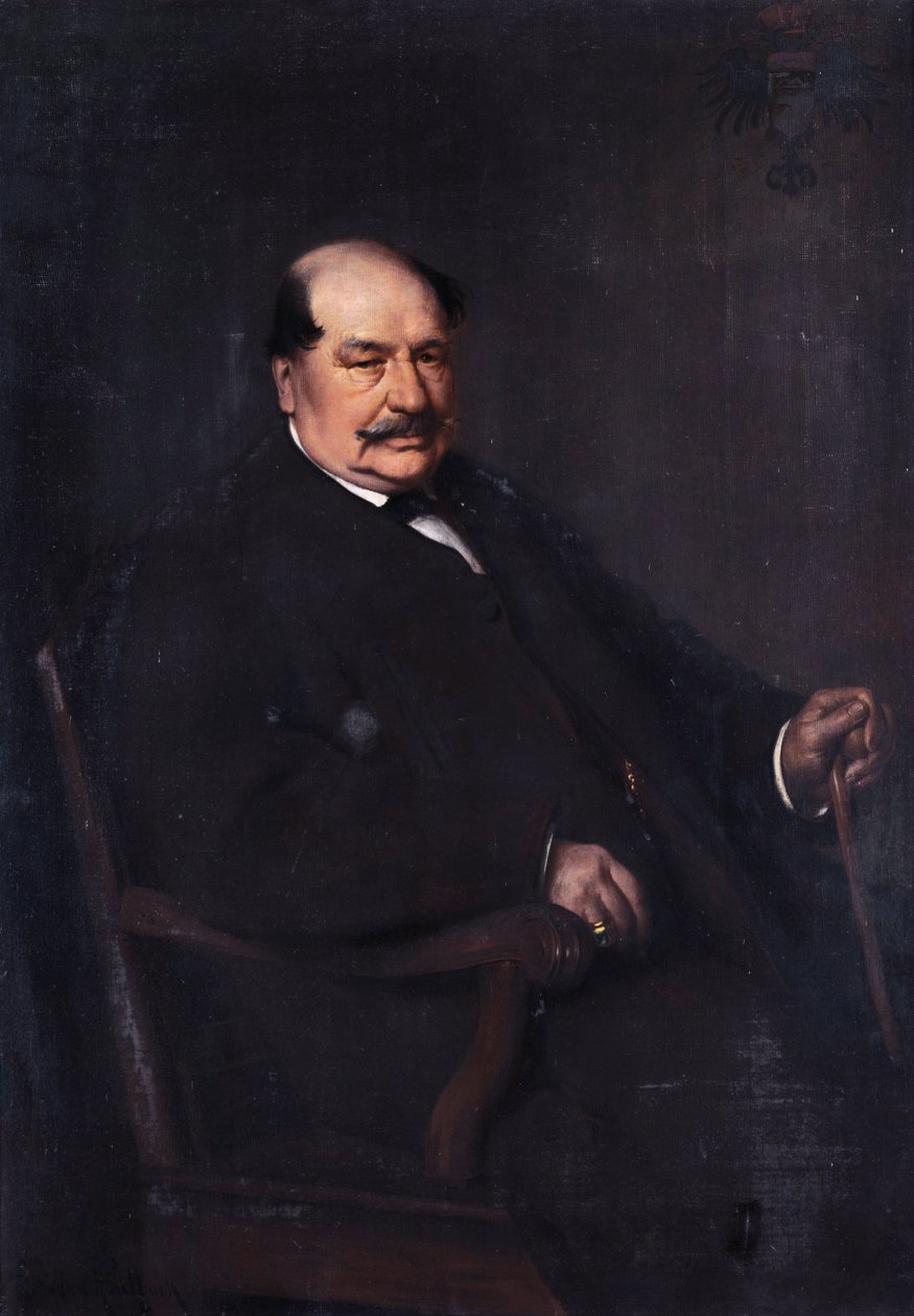 Greve Alois Nikolaus Ambros greve von Arco-Stepperg (1808-1890) av Hermann Kaulbach