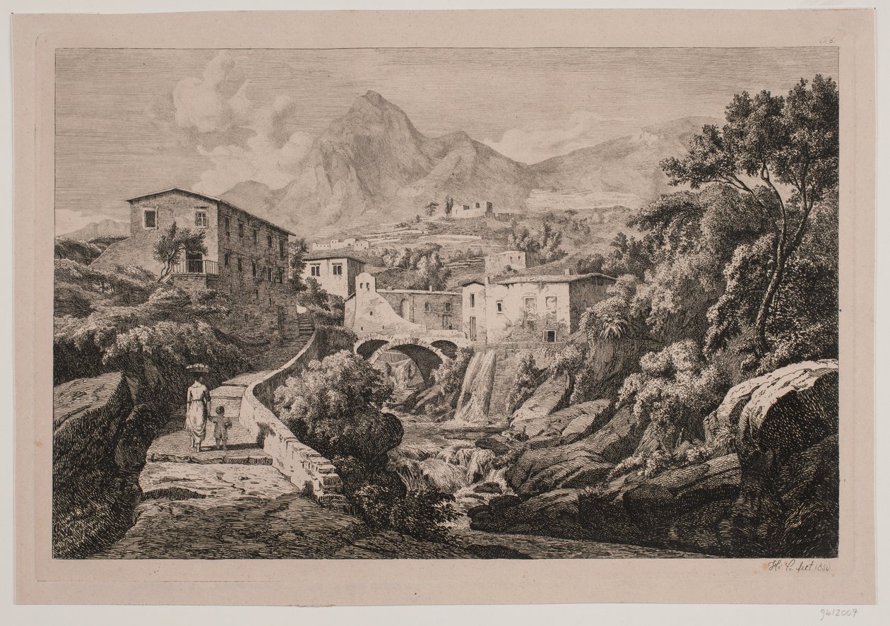 Bruksdamm vid Amalfi av Hermann Carmiencke