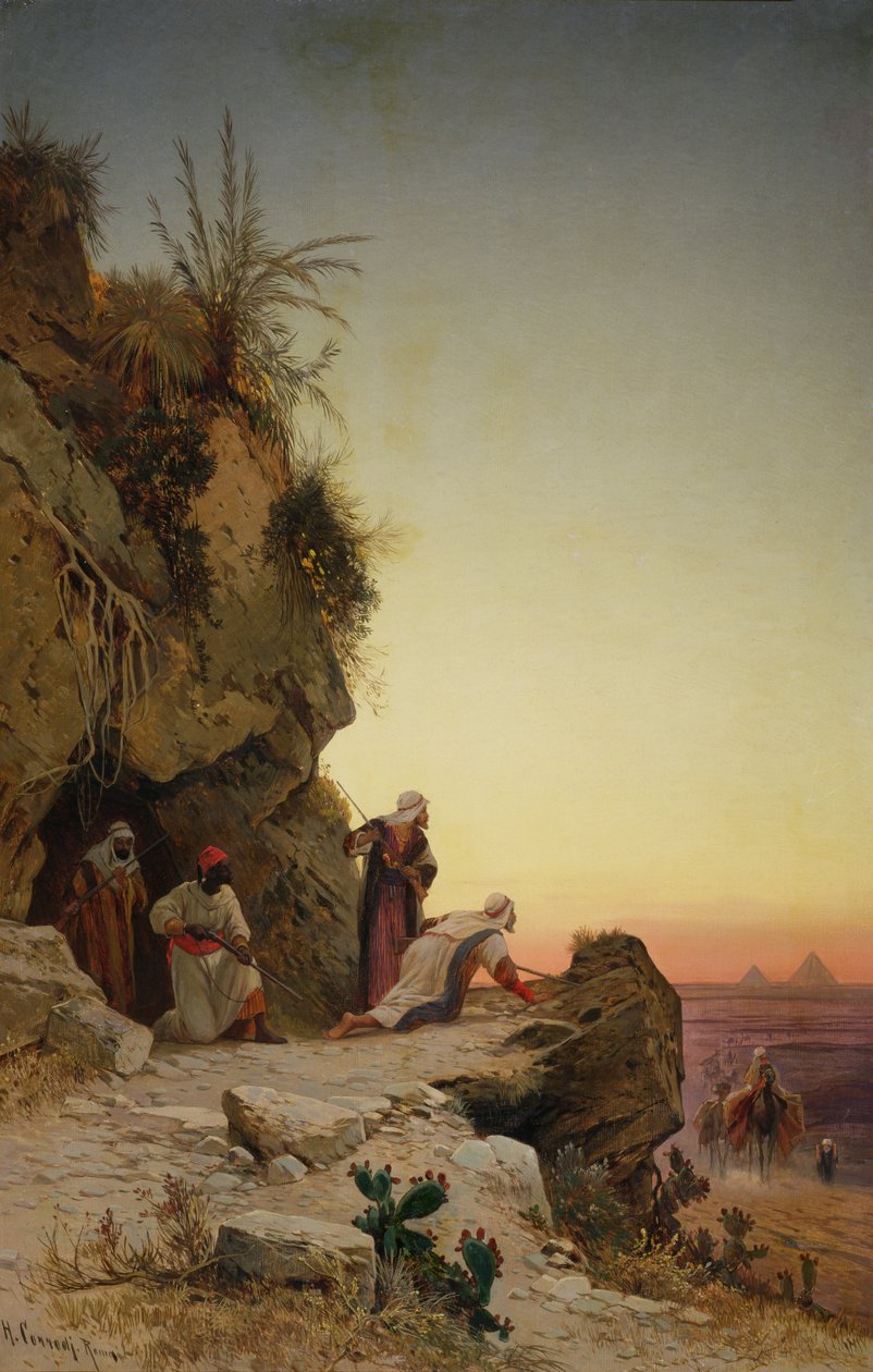 Bakhåll nära Gizeh av Hermann David Salomon Corrodi