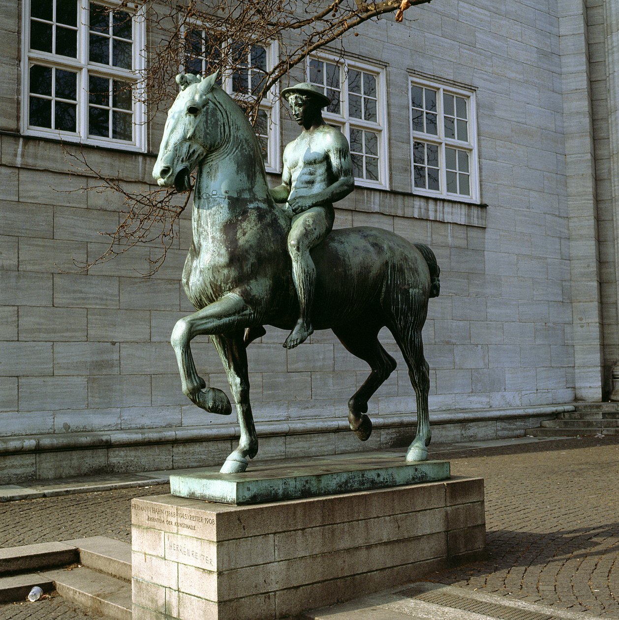 Ryttaren, 1908 (brons) av Hermann Hahn