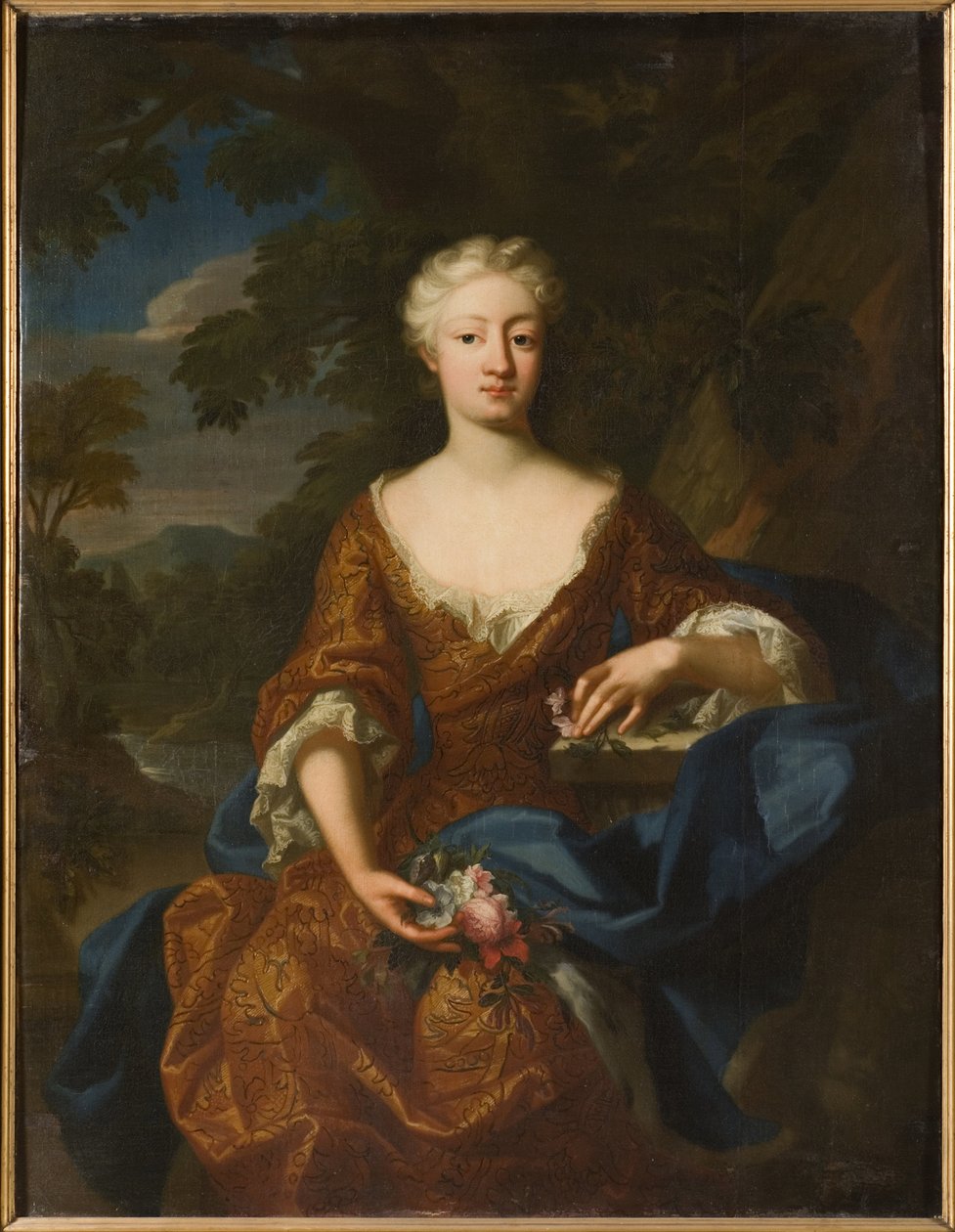 Louise Dorothee de Brandebourg, reine de Suede - Porträtt av prinsessan Luise Dorothea av Preussen (1680-1705), av Quiter, Hermann Hendrik, den yngre (aktiv 1700-1731). Olja på duk av Hermann Hendrik de (active 1700 1731) Quiter