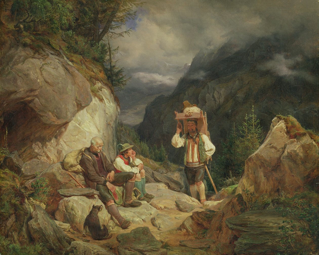 Vila på berget, 1848 av Hermann Kauffmann