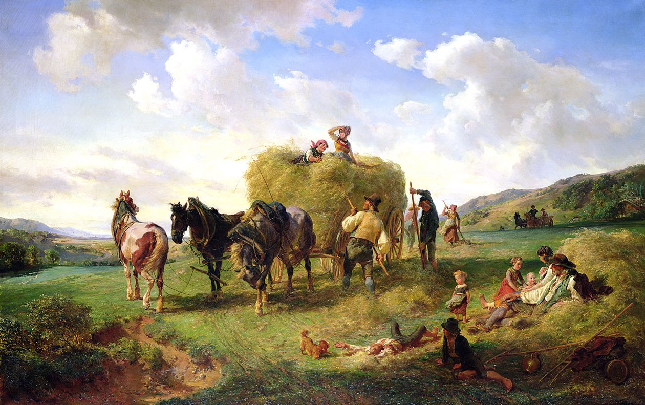 Höskörden, 1869 av Hermann Kauffmann