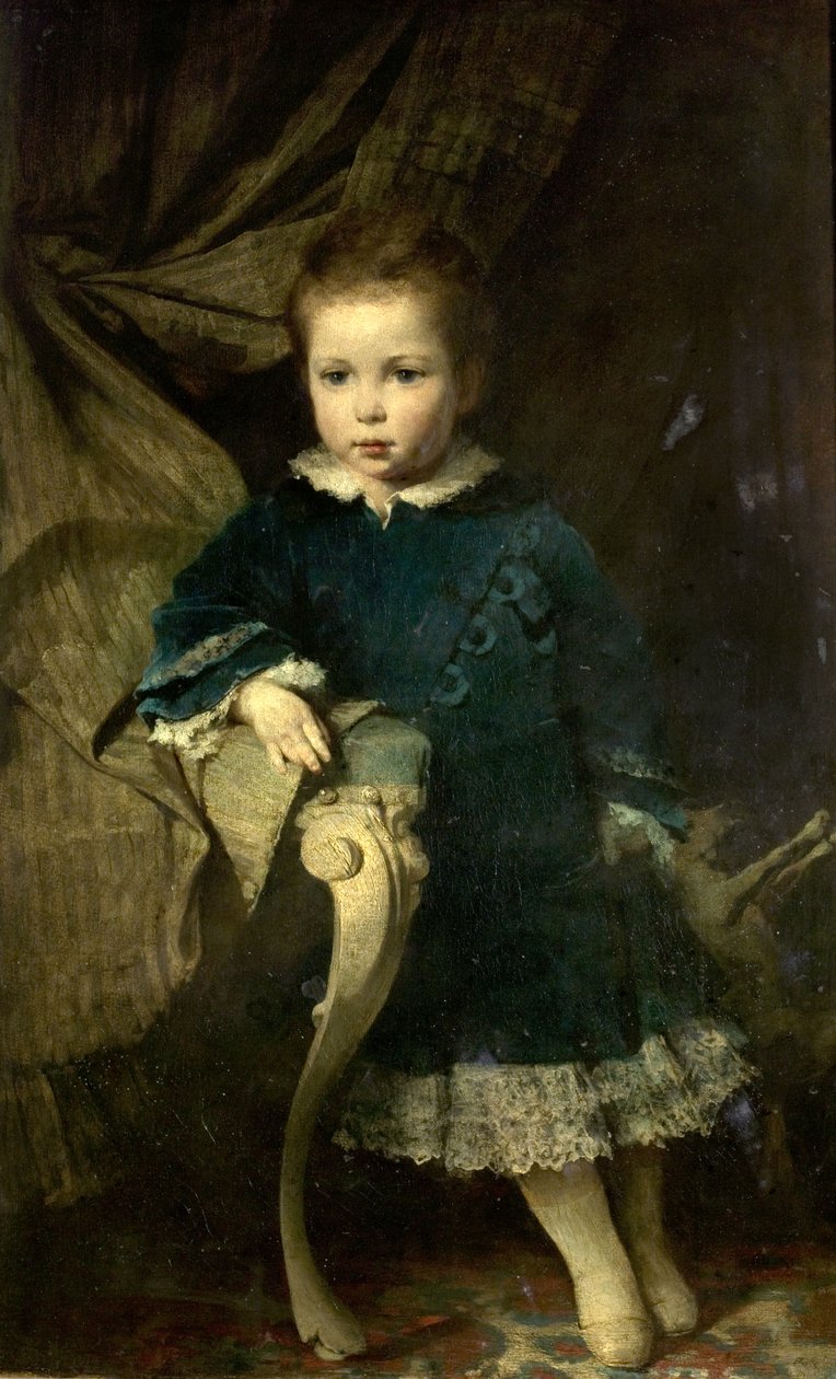 Porträtt av ett barn, 1874 av Hermann Schneider