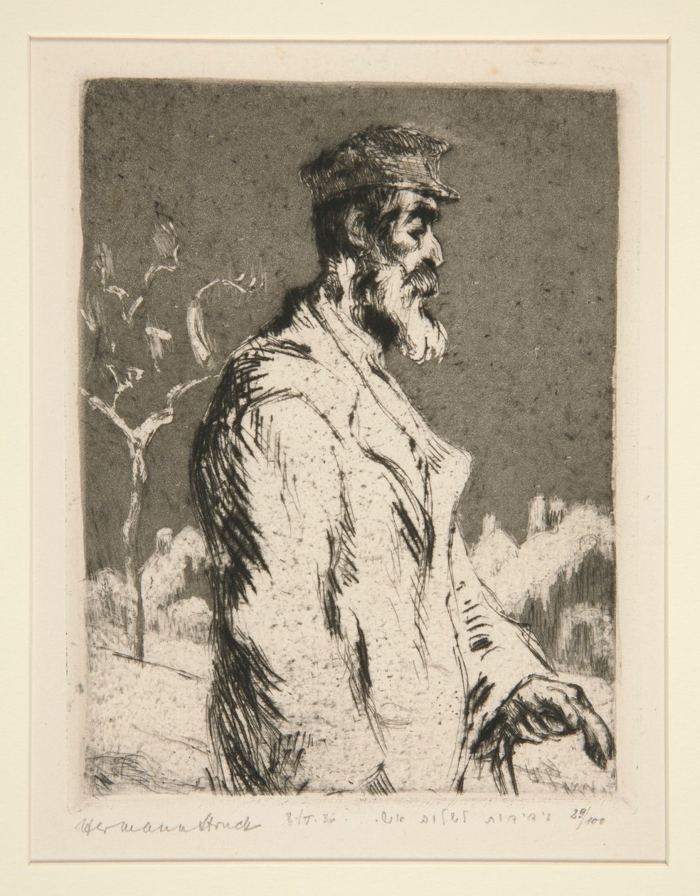 Mansfigur, halvlång av Hermann Struck
