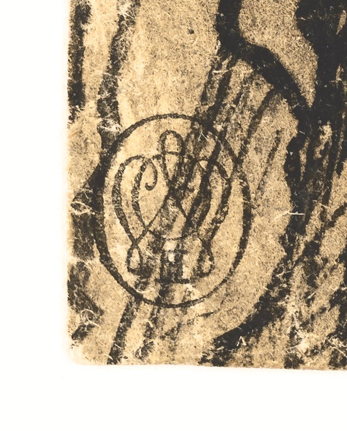 Kristi gravläggning (recto); Landskap med en stad vid en flod (verso) av Hermann Weyer