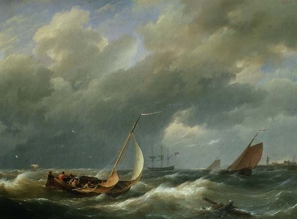 Frakt från en holländsk hamn av Hermanus Koekkoek