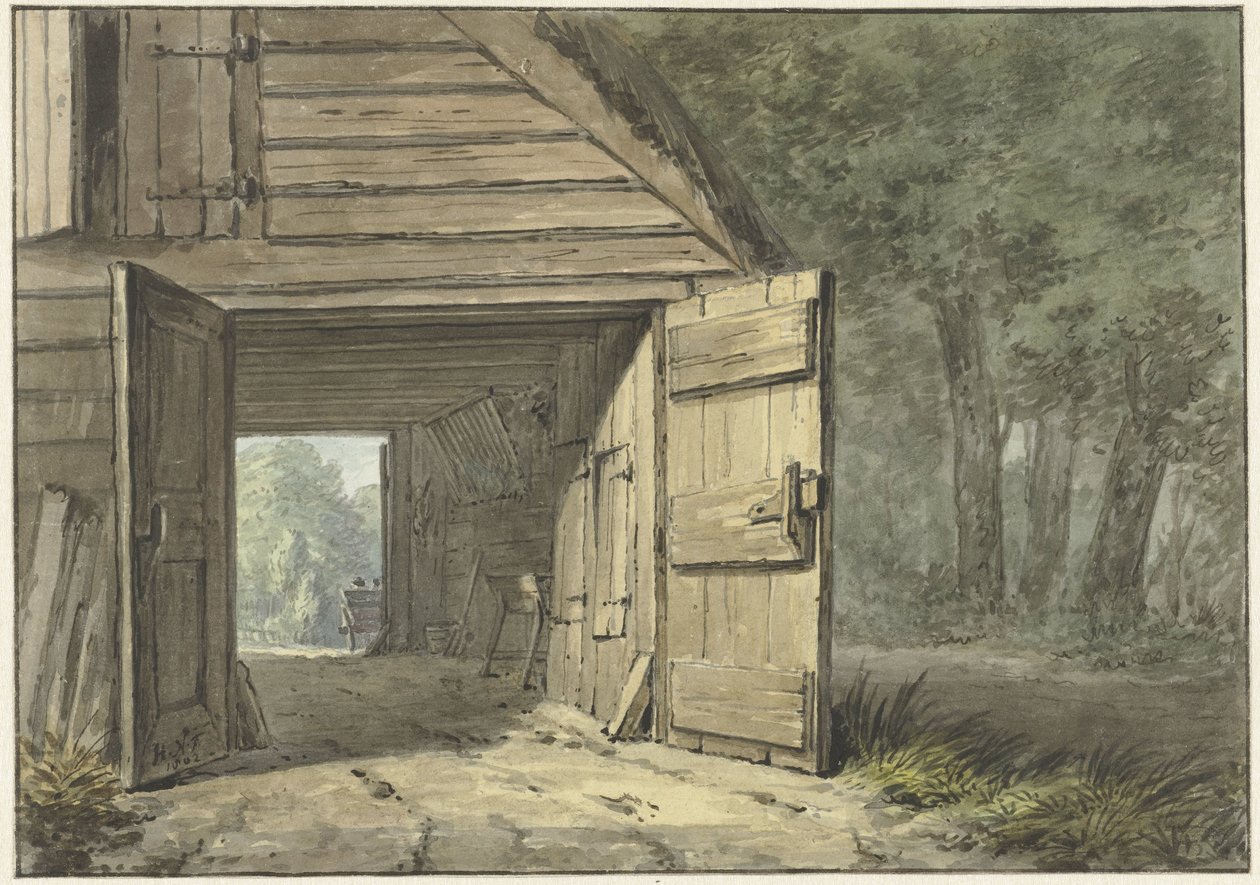 Stall på värdshuset den lärde mannen i Bennebroek av Hermanus Numan