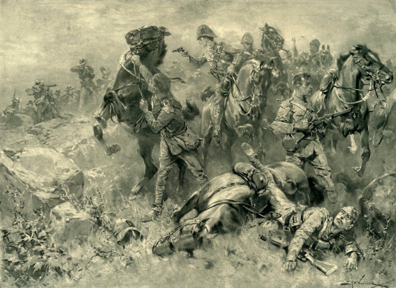 "Olycko för de skotska gråa vid Klippan, 18 februari 1902", 1902. av Hermanus Willem Koekkoek