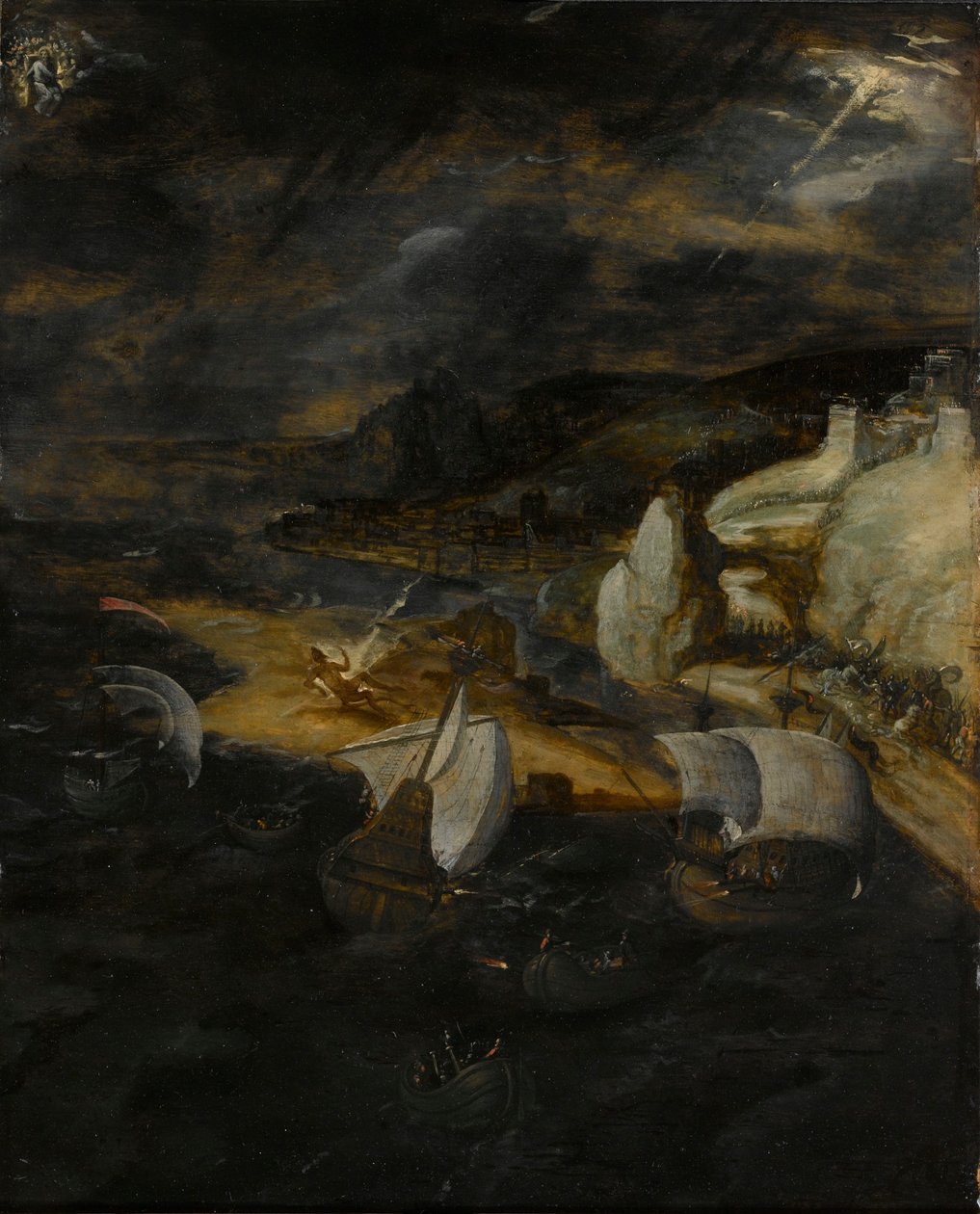 Lucifers fall av Herri met de (c.1510 p.1550) Bles