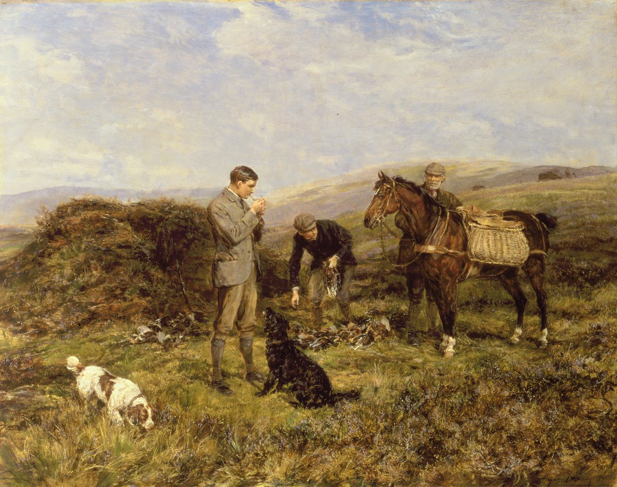 Ripeskytte, 1901 av Heywood Hardy