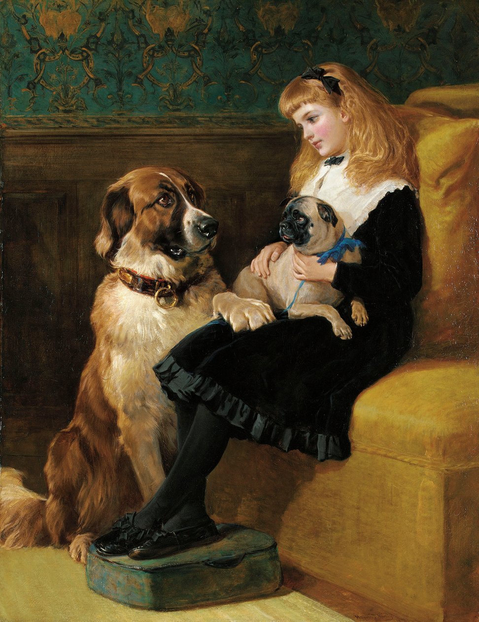 Hennes enda lekkamrater, 1870 av Heywood Hardy