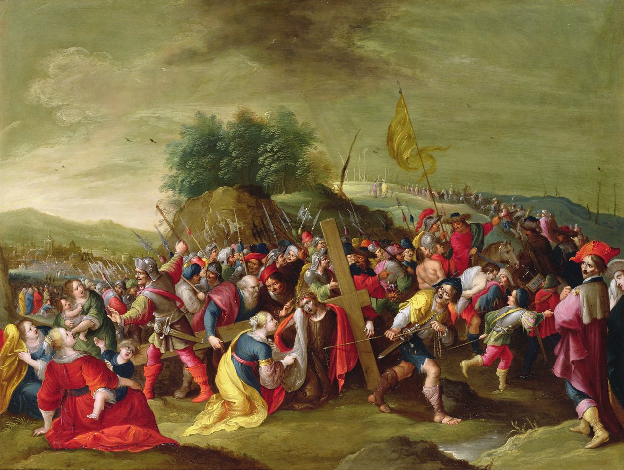 Kristus på vägen till Golgata, 1600-talet av Hieronymous Francken III