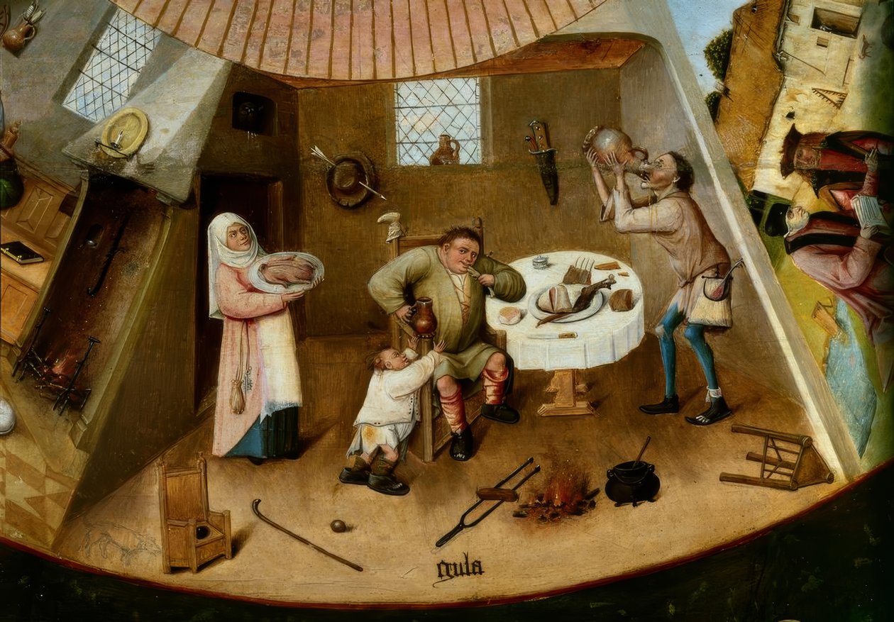 De sju stora synderna och de fyra sista sakerna av Hieronymus Bosch