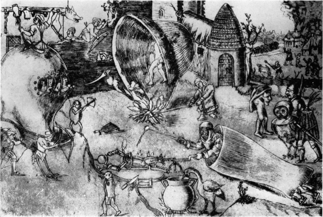 Grotesque Battle Scene av Hieronymus Bosch