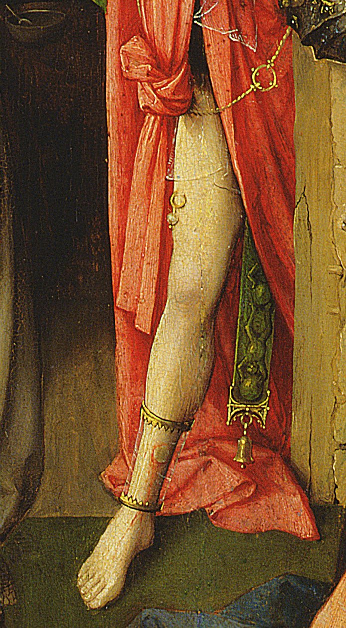 De vise kungarnas tillbedjan, detalj av antikrist, 1510 (detalj av 3427) av Hieronymus Bosch